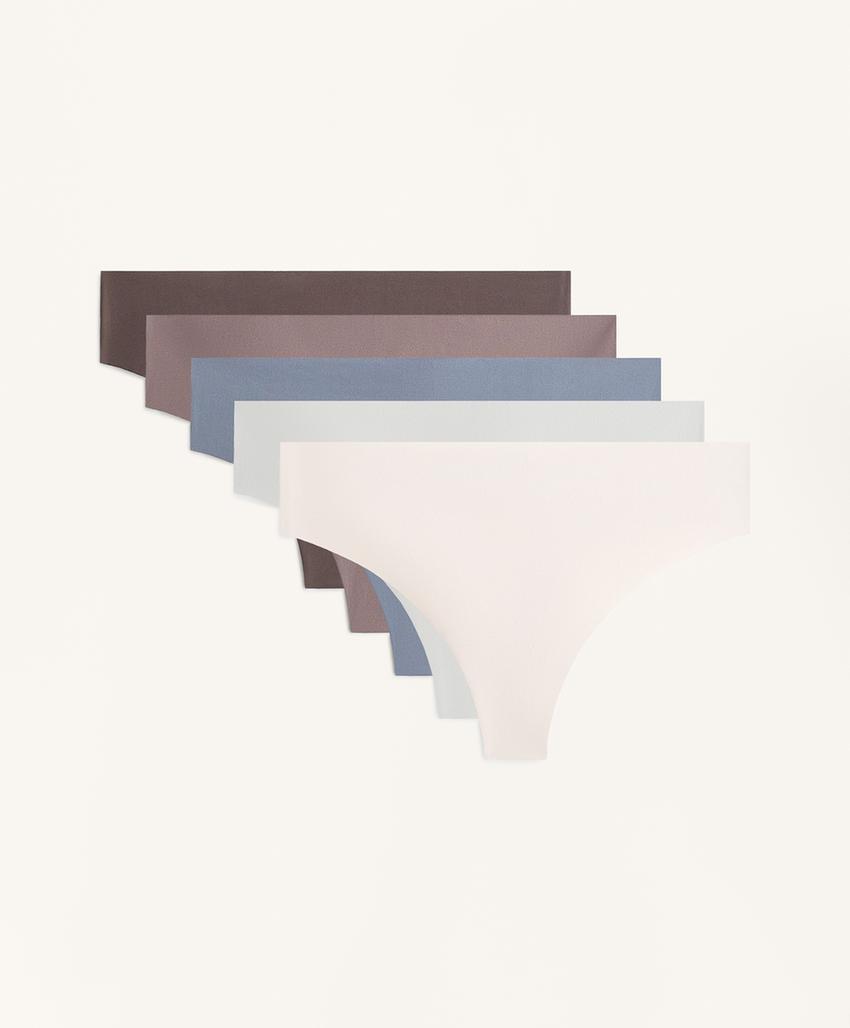 5 трусиков из полиамида с laser-вырезом