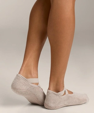 2 пары носков из хлопка и силикона для йоги и пилатеса с перекрестными ремешками- Заказать в России