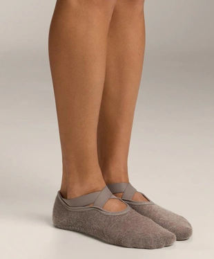 2 пары носков из хлопка и силикона для йоги и пилатеса с перекрестными ремешками- Заказать в России