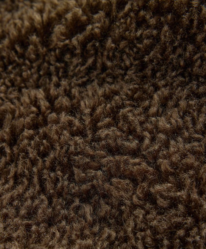 Текстурированная куртка из искусственного меха