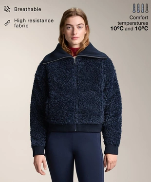 Текстурированная куртка из искусственного меха- Заказать в России