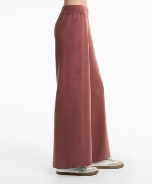 Брюки прямого кроя из мягкого трикотажа- Заказать в России