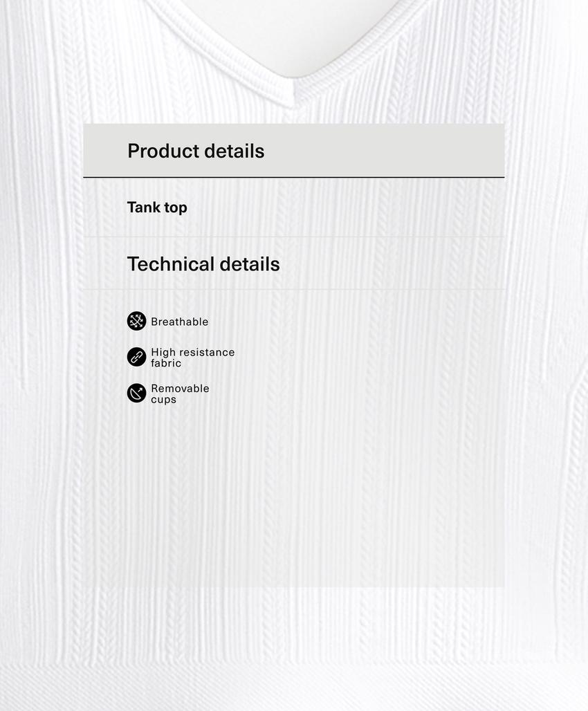 Майка с плетеным рубчиком