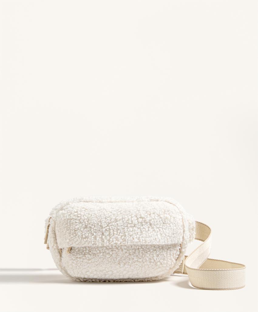 Сумка-банан из искусственного меха