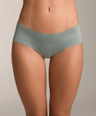 KHAKI-GREY | 3599/594/374 - OYSHO 5 невидимых трусиков-бикини из полиамидно-вискозного трикотажа