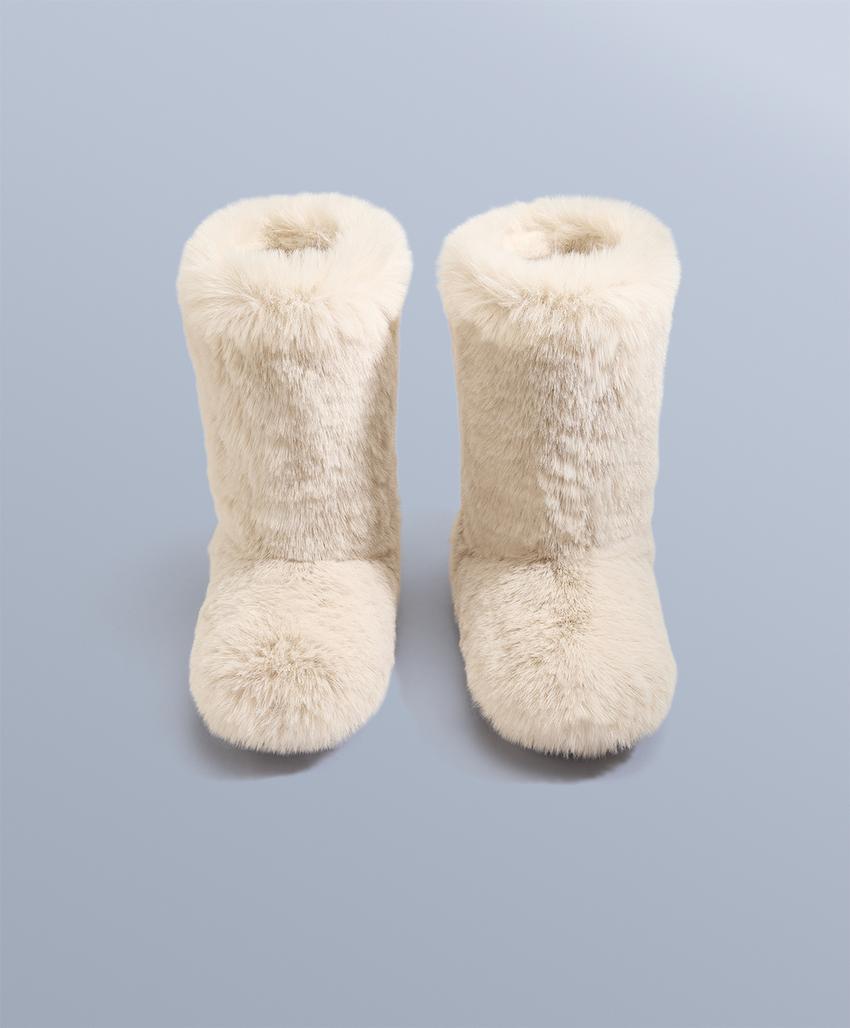 Технические ботинки с эффектом искусственного меха