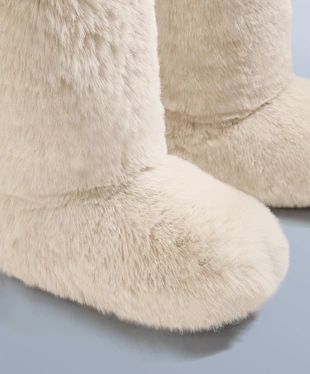 Технические ботинки с эффектом искусственного меха- Заказать в России