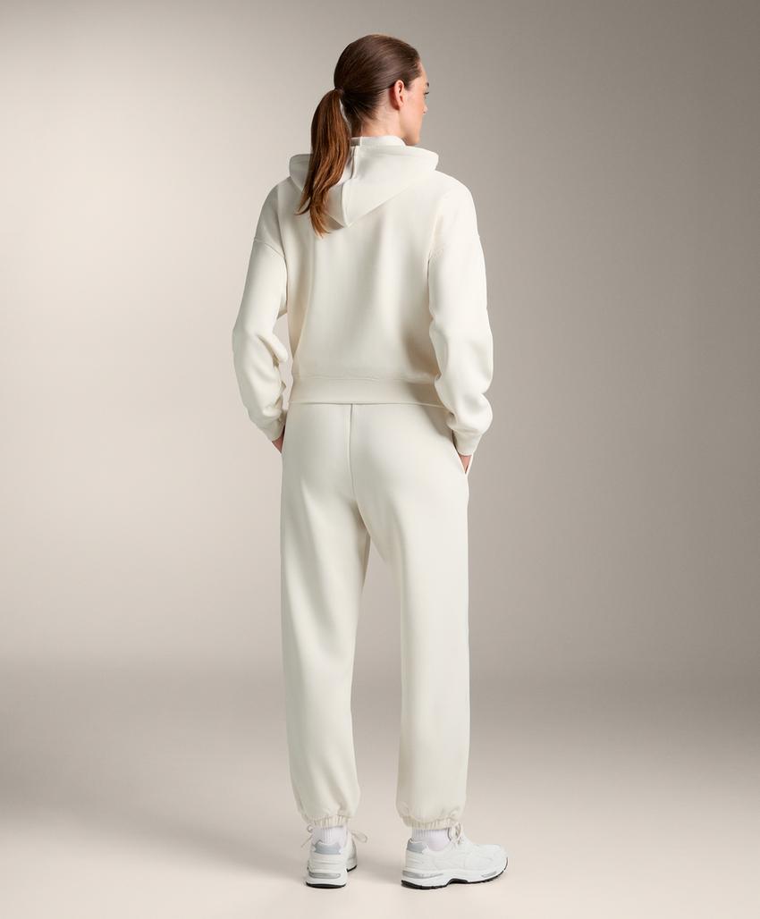 Толстовка «бокси» с капюшоном из модала с начесом