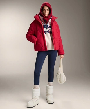 FAUX-SHEARLING SWEATSHIRT WITH GEOMETRIC DETAIL- Заказать в России