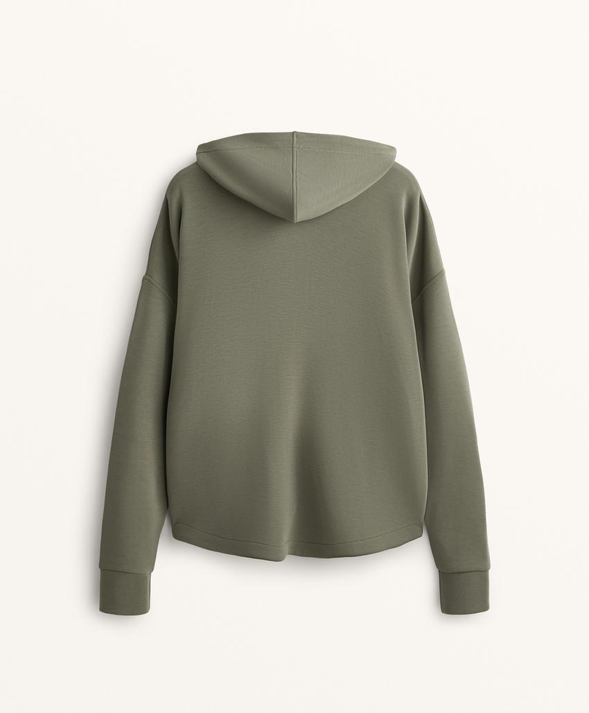 Толстовка на молнии из мягкого модала