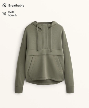 Толстовка на молнии из мягкого модала- Заказать в России