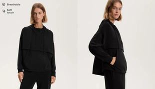 Толстовка на молнии из мягкого модала- Заказать в России