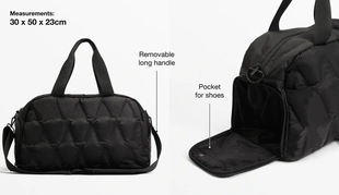 Стеганая высокотехнологичная спортивная сумка- Заказать в России