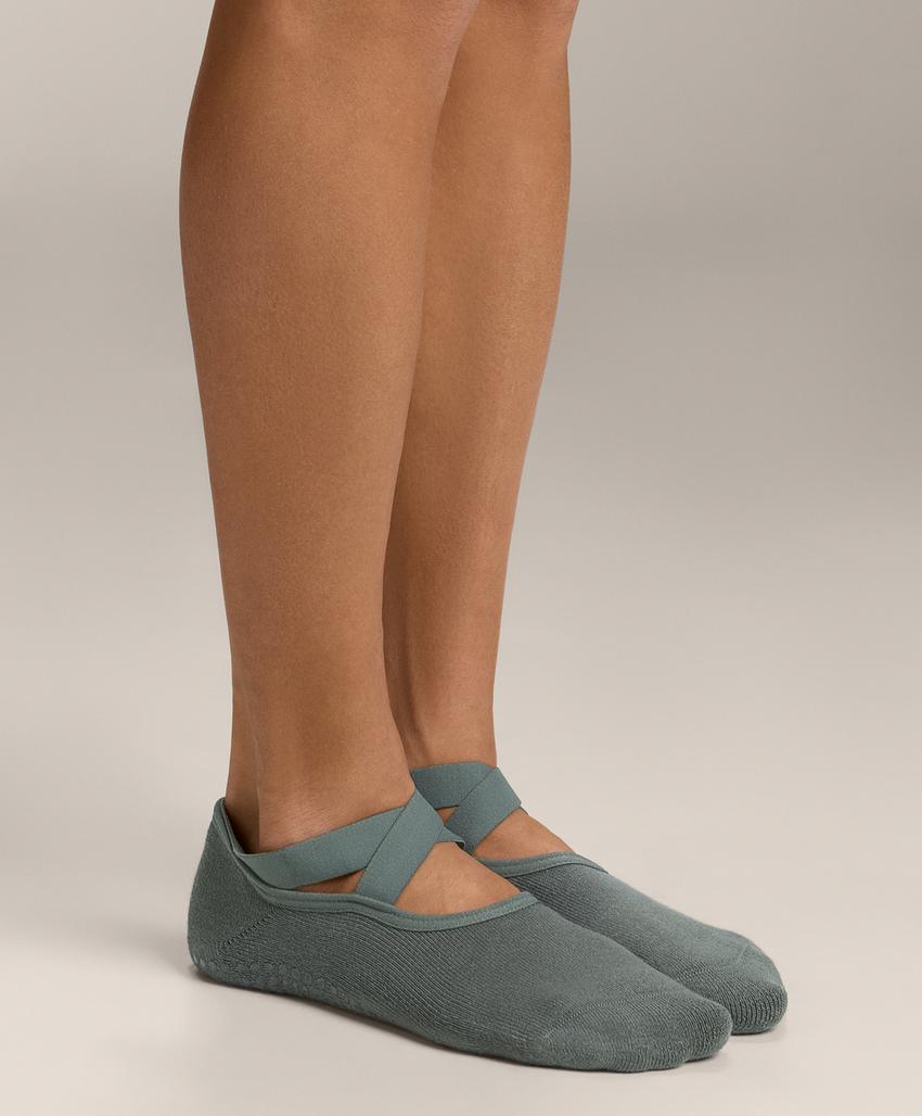 2 пары носков из смесового хлопка с лентами для йоги и пилатеса