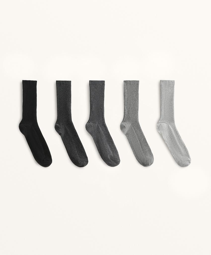 5 пар классических носков из смесового хлопка