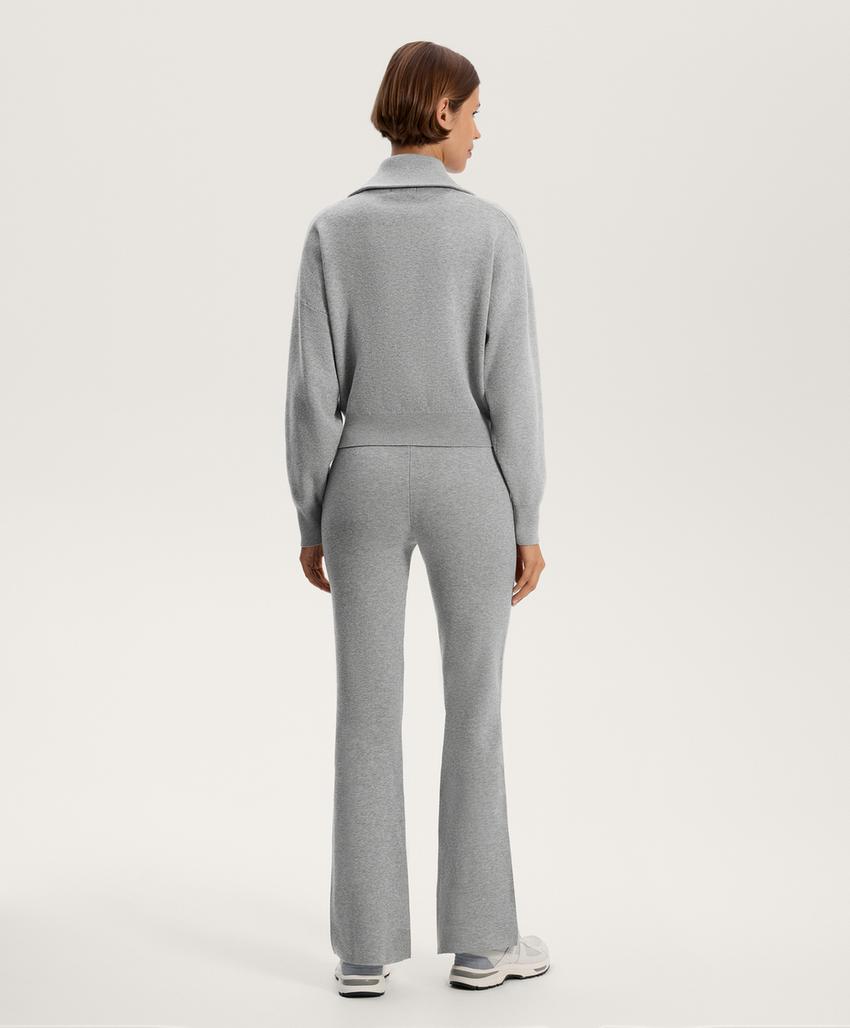 Вязаные брюки клеш