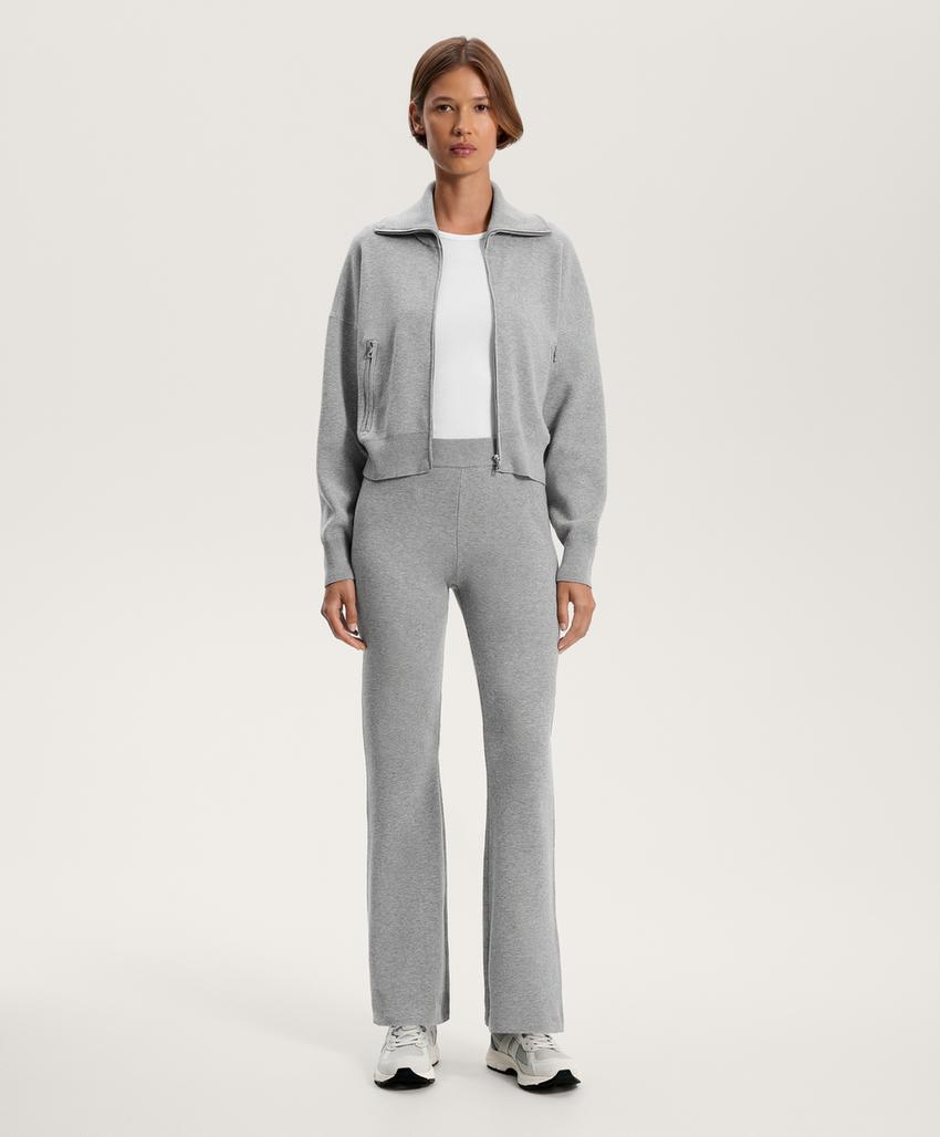 Вязаные брюки клеш