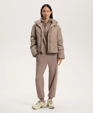 Вязаные брюки-джоггеры- Заказать в России