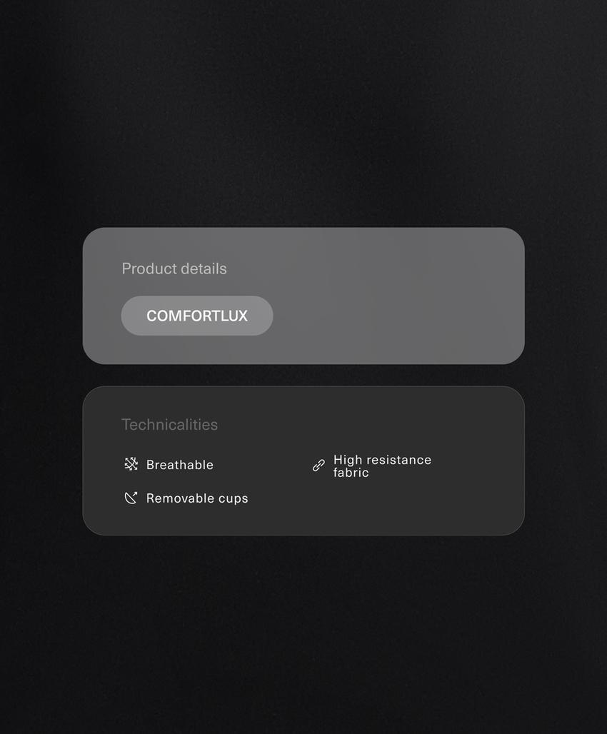 Длинный Tank top Comfortlux с несколькими бретелями и чашками