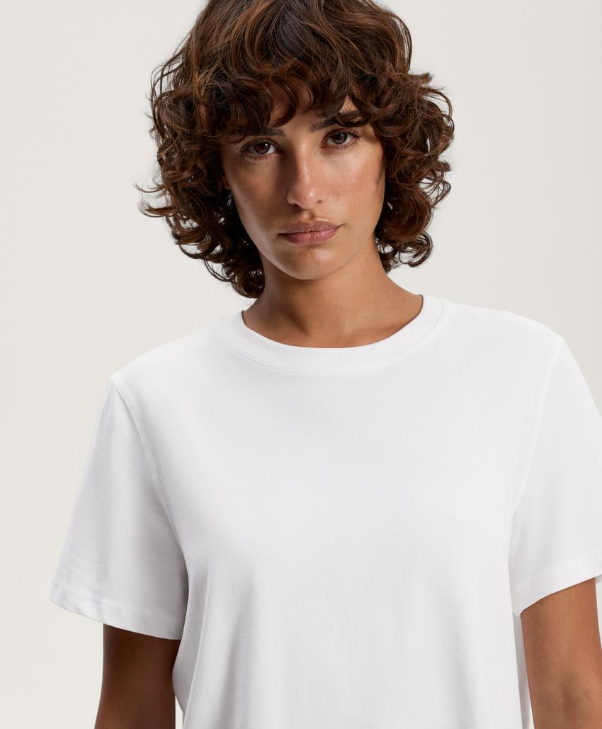 Футболка из смесового хлопка с короткими рукавами