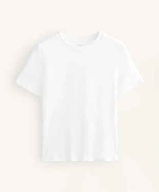 Футболка из смесового хлопка с короткими рукавами- Заказать в России