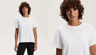 Футболка из смесового хлопка с короткими рукавами- Заказать в России