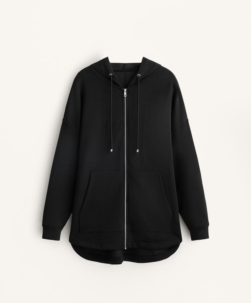 Удлиненная куртка из мягкой ткани с модалом