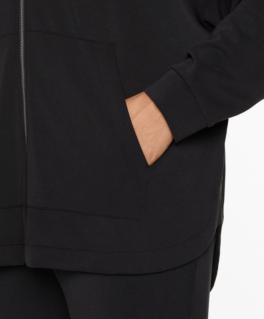 Удлиненная куртка из мягкой ткани с модалом