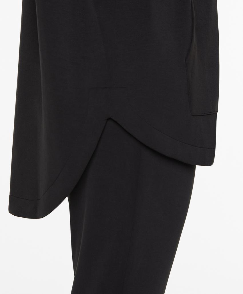 Удлиненная куртка из мягкой ткани с модалом