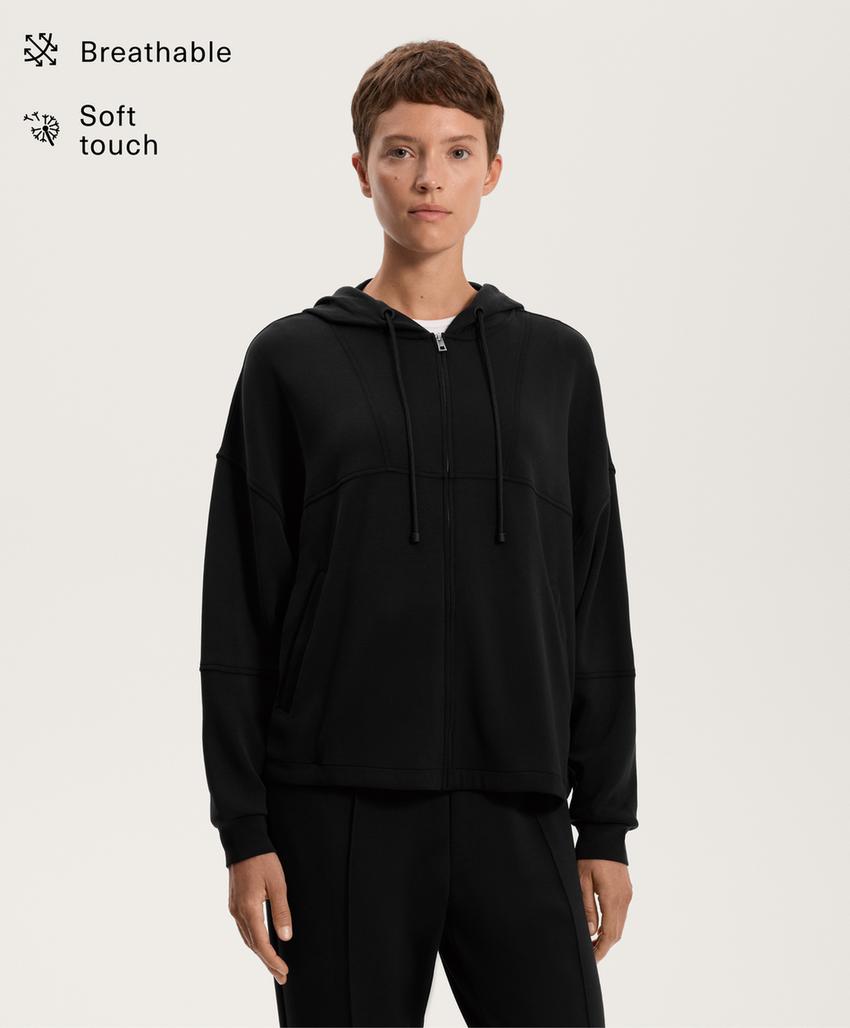 Куртка с капюшоном из мягкого модала