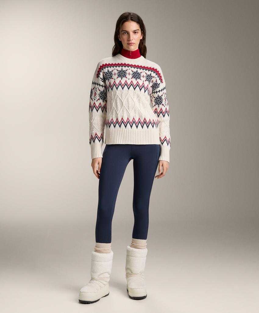 Вязаный свитер Jacquard «Снежинки»