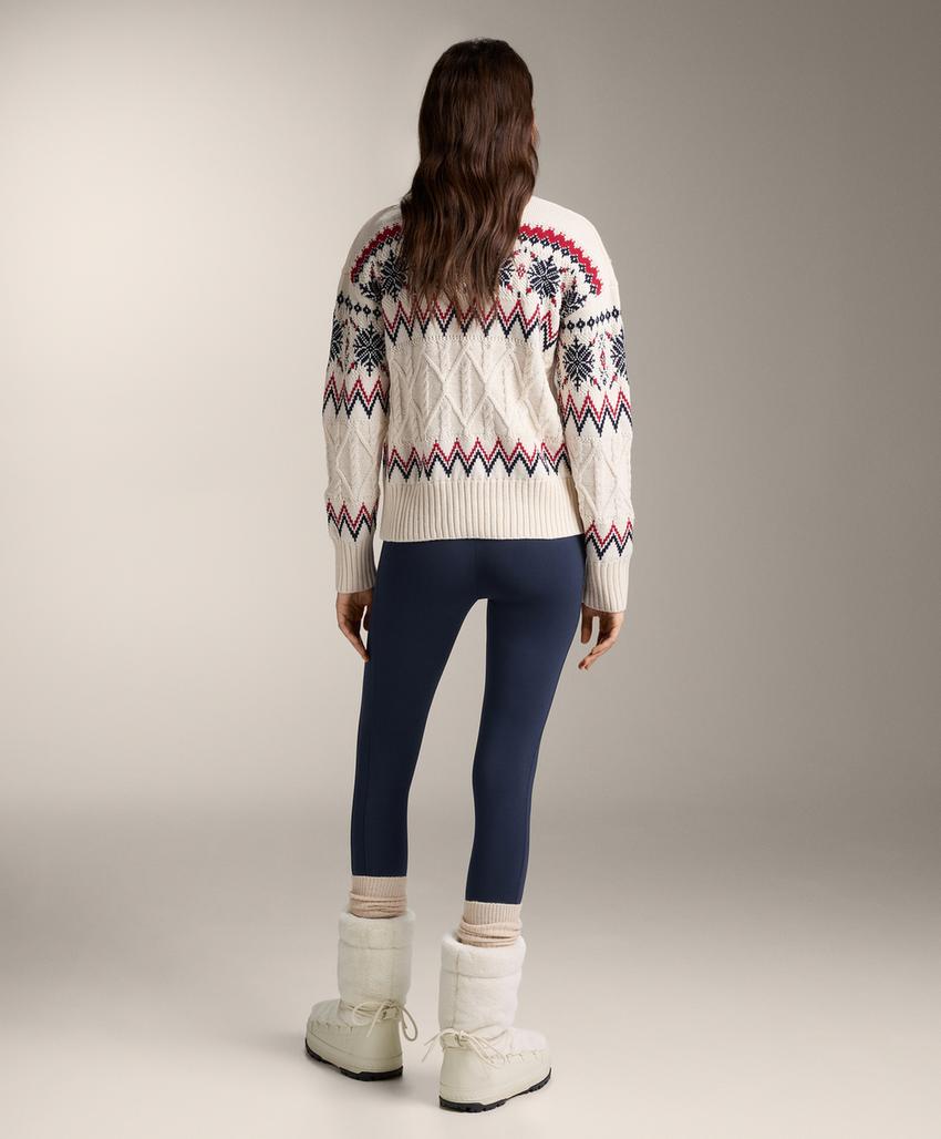 Вязаный свитер Jacquard «Снежинки»