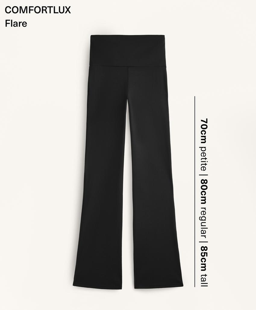 Брюки клеш с высокой посадкой Comfortlux