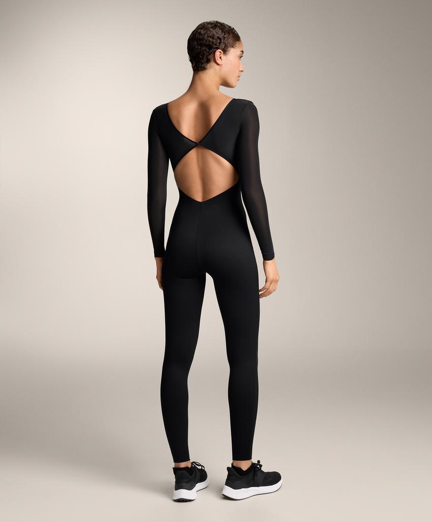 Длинный комбинезон Perfect-adapt с сетчатыми вставками