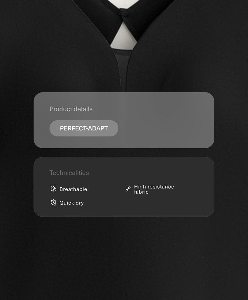 Длинный комбинезон Perfect-adapt с сетчатыми вставками