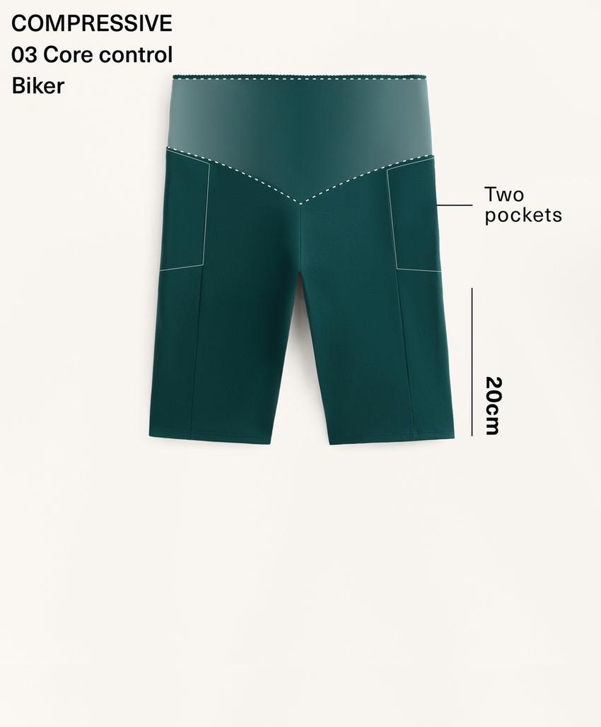 High Rise Compressive Pocket 20cm Cycling Leggings