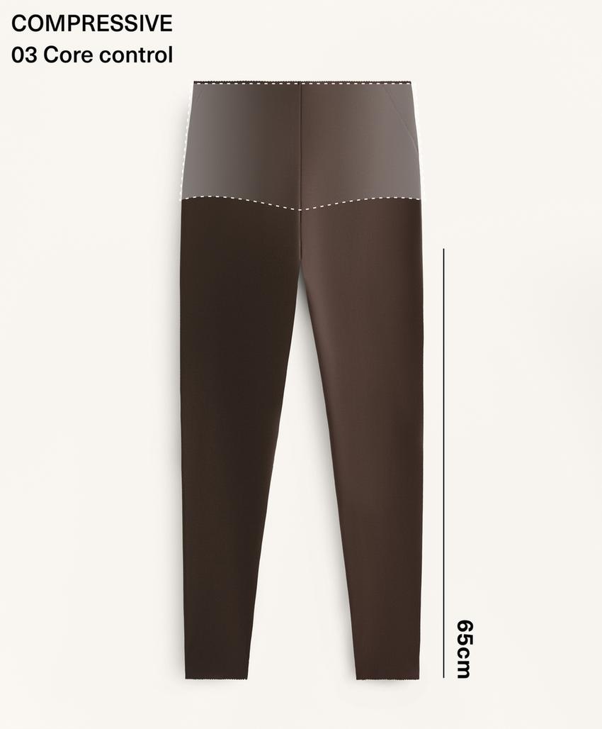 Легинсы Compressive Core Control с завышенной талией, длиной до щиколотки