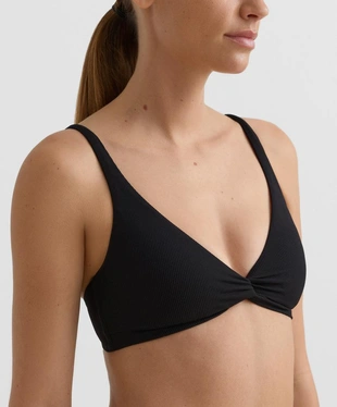 Топ бикини халтер с узлом из ткани пике- Заказать в России