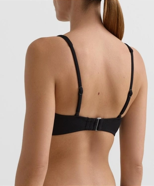 Топ бикини халтер с узлом из ткани пике- Заказать в России