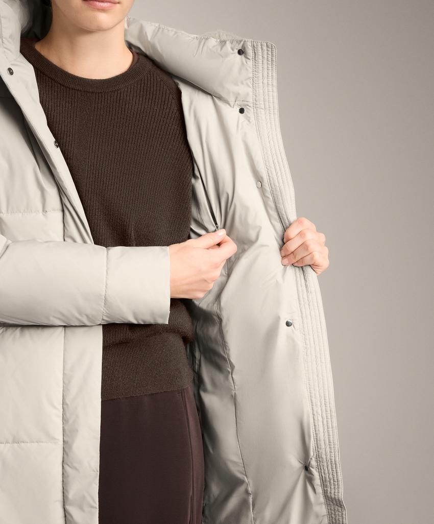 Водоотталкивающая утепленная куртка миди Primaloft®