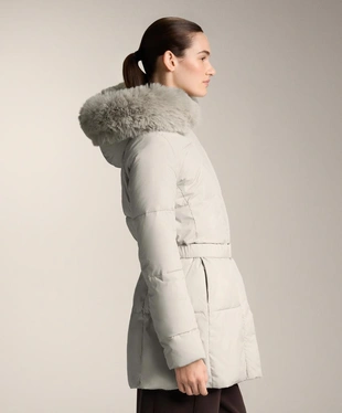 Водоотталкивающая утепленная куртка миди PRIMALOFT®- Заказать в России