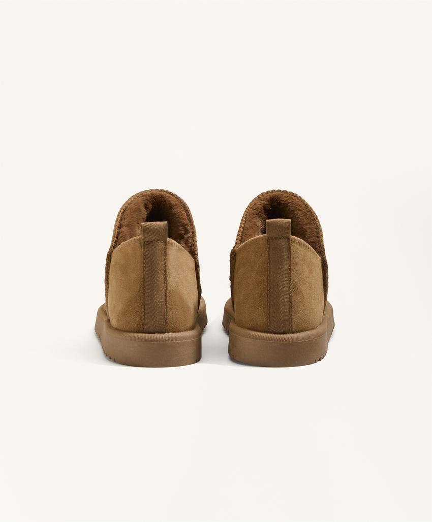 Кожаные ботильоны