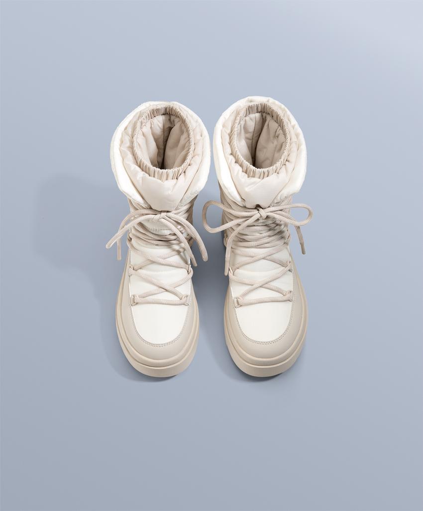 Комбинированные ботинки со шнуровкой