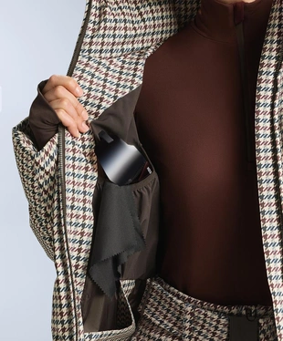 Утепленная куртка с принтом DOWN от MINARDI PIUME COMPANY SKI 10 000 мм- Заказать в России