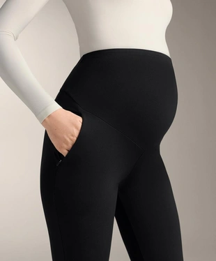 Утепленные легинсы для беременных длиной 70 см- Заказать в России