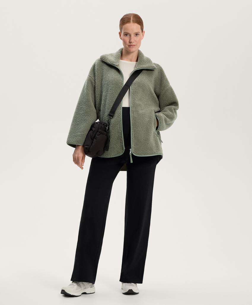 Прямые теплые брюки для беременных