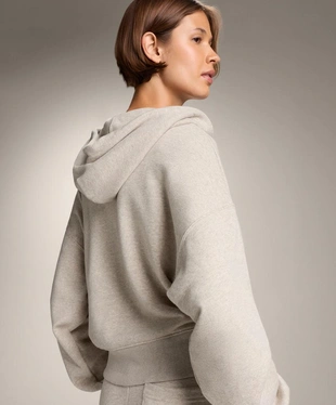 Куртка с капюшоном, широким рукавом, из хлопка- Заказать в России