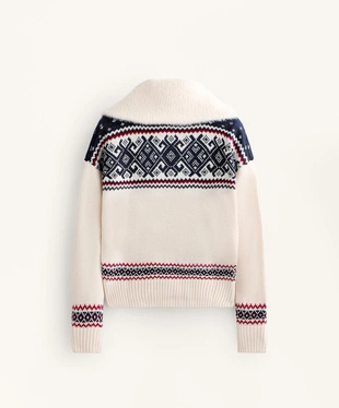 Вязаный кардиган с жаккардовым узором «лыжи»- Заказать в России