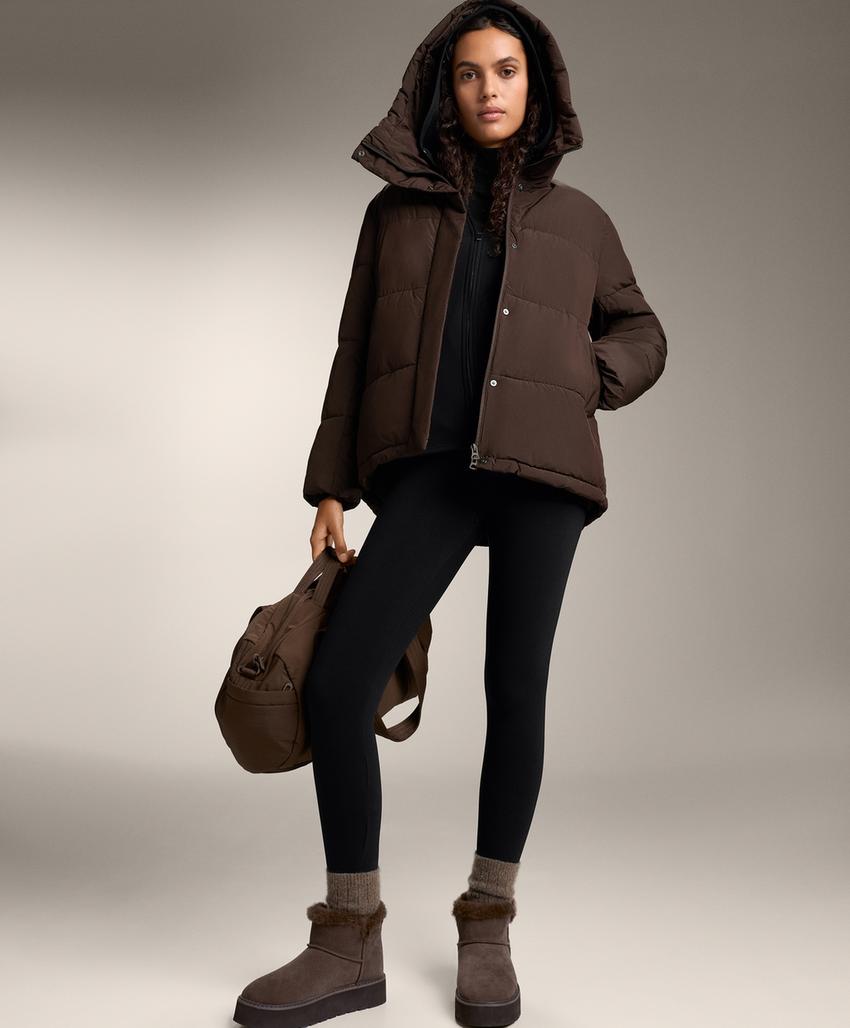 Бесшовные очень теплые легинсы Seamless с высокой посадкой, 70 см