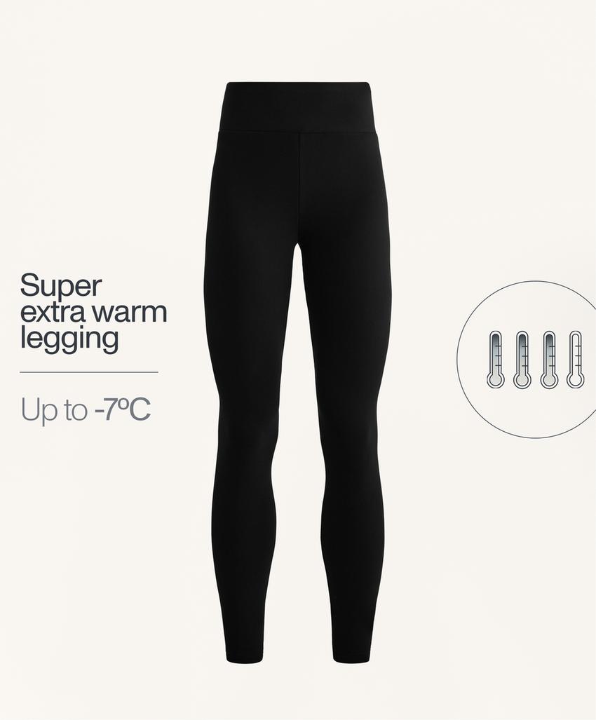 Бесшовные очень теплые легинсы Seamless с высокой посадкой, 70 см